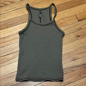 Skims Olive Green Women's Tank Top